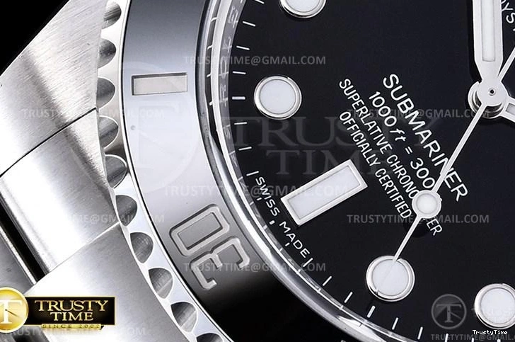 0814 ROLSUB0281 – Submariner 114060 904L SS SS Blk V10 Noob SA WaterResistant 1036
